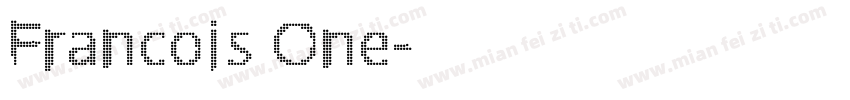 Francois One字体转换